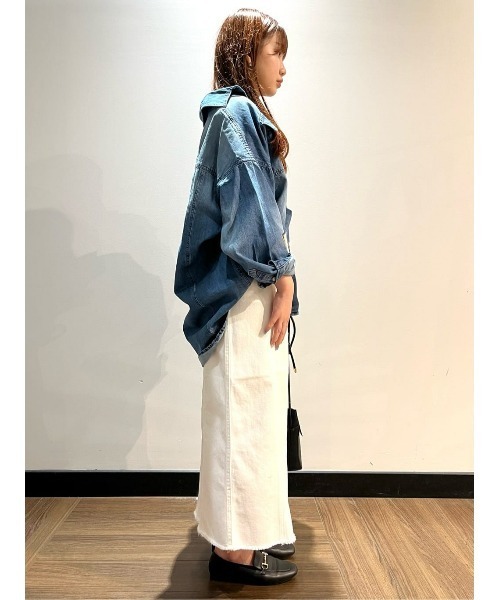 BACK NUMBER】フラップポケットデニムシャツ（シャツ/ブラウス）｜BACK