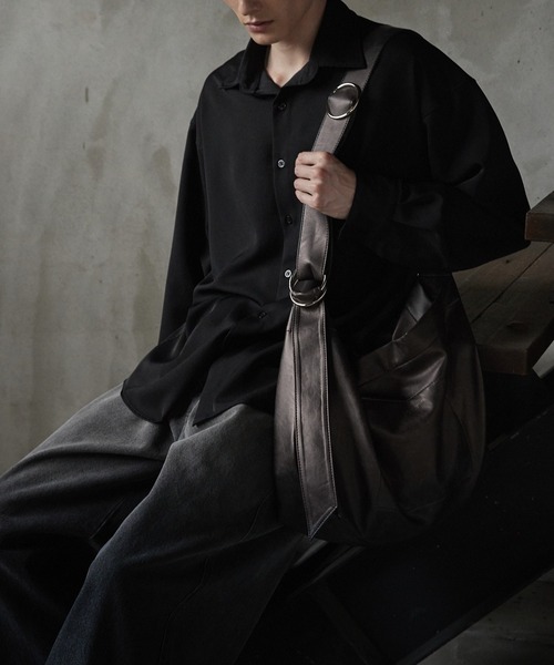 MUCENT ポート ダブル リング レザー ショルダー バッグ CIASENSE ショルダーバッグ Double Ring Shoulder Bag/Tote Bag