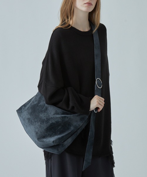Double Ring Shoulder Bag/Tote Bag ダブルリング合皮ショルダーバッグ