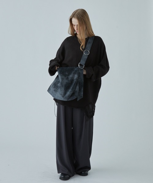 Double Ring Shoulder Bag/Tote Bag ダブルリング合皮ショルダーバッグ