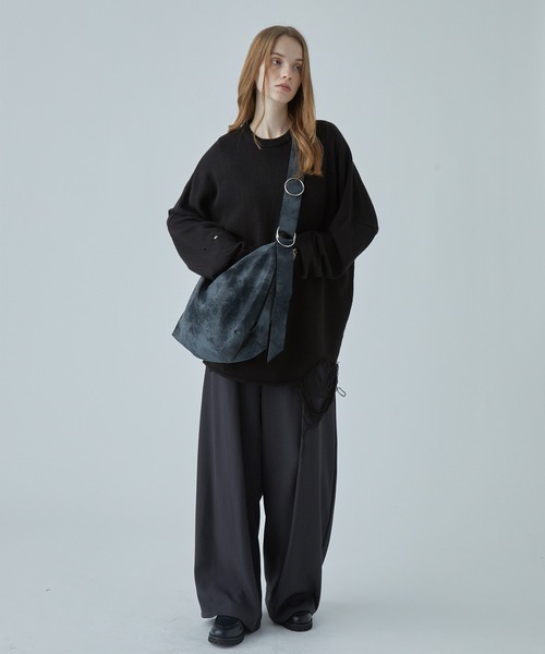 セール】Double Ring Shoulder Bag/Tote Bag ダブルリング合皮