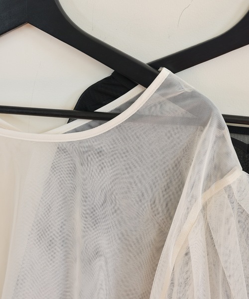 ULEULA（ウルア）の「ボリュームスリーブブラウス/シアーチュール（シャツ/ブラウス・レディース・ブラック/アイボリー/グレイッシュベージュ・FREE）」の20枚目の写真