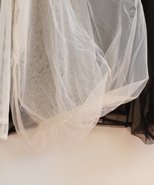 ULEULA（ウルア）の「ボリュームスリーブブラウス/シアーチュール（シャツ/ブラウス・レディース・ブラック/アイボリー/グレイッシュベージュ・FREE）」の21枚目の写真