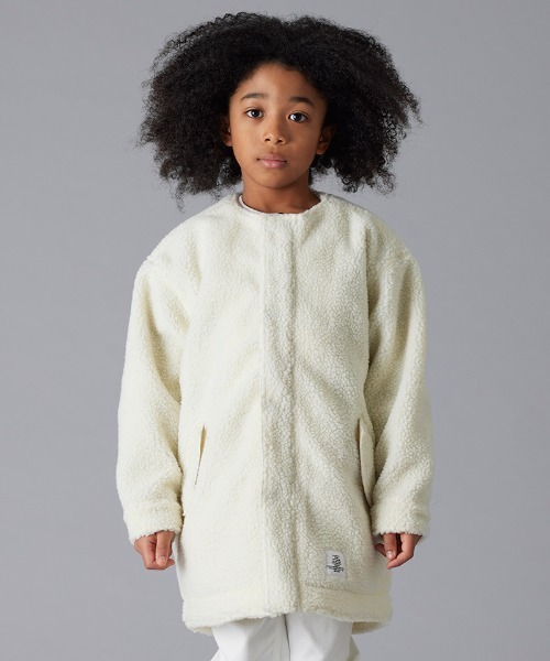 Smoothy（スムージー）の「SMOOTHY Boa coat / スムージー ボアコート（モッズコート・キッズ・ブラック/ブラウン系その他/ホワイト・LARGE/X-LARGE/MEDIUM/SMALL）」の13枚目の写真