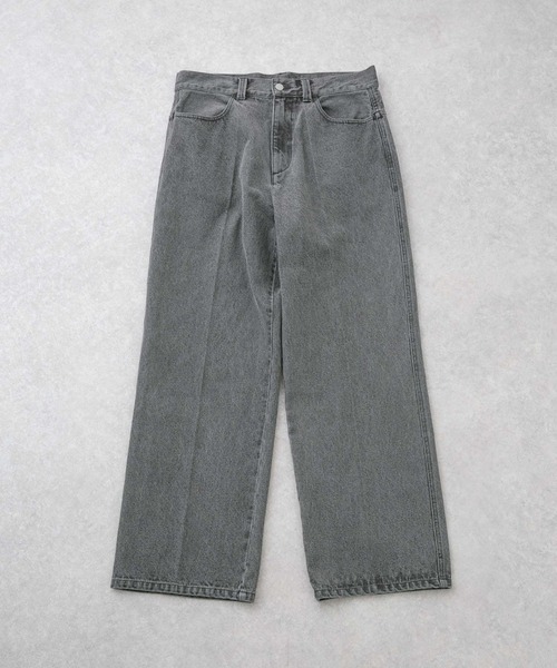 NANO universe（ナノユニバース）の「｢HOTEL PALACE(オテル パラス)｣ブリーチワイドデニムパンツ（デニムパンツ・メンズ・ブルー/ブラック・M/S/L）」の16枚目の写真