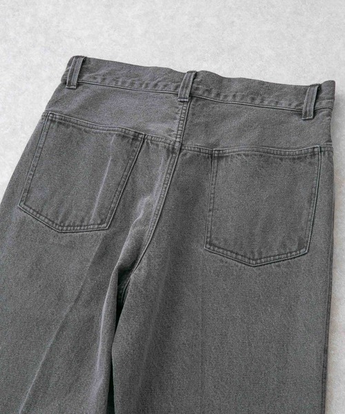 NANO universe（ナノユニバース）の「｢HOTEL PALACE(オテル パラス)｣ブリーチワイドデニムパンツ（デニムパンツ・メンズ・ブルー/ブラック・M/S/L）」の19枚目の写真