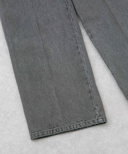 NANO universe（ナノユニバース）の「｢HOTEL PALACE(オテル パラス)｣ブリーチワイドデニムパンツ（デニムパンツ・メンズ・ブルー/ブラック・M/S/L）」の20枚目の写真
