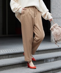Chez toi | 起毛ストレッチタックテーパードパンツ(その他パンツ)