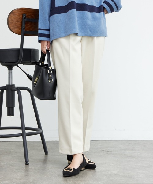 Chez toi（シェトワ）の「起毛ストレッチタックテーパードパンツ（その他パンツ・レディース・カーキ/ブラック/ベージュ/アイボリー・SMALL/MEDIUM）」の10枚目の写真