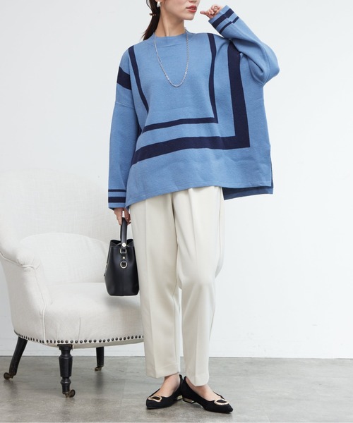 Chez toi（シェトワ）の「起毛ストレッチタックテーパードパンツ（その他パンツ・レディース・カーキ/ブラック/ベージュ/アイボリー・SMALL/MEDIUM）」の11枚目の写真