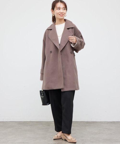 Chez toi（シェトワ）の「起毛ストレッチタックテーパードパンツ（その他パンツ・レディース・カーキ/ブラック/ベージュ/アイボリー・SMALL/MEDIUM）」の8枚目の写真