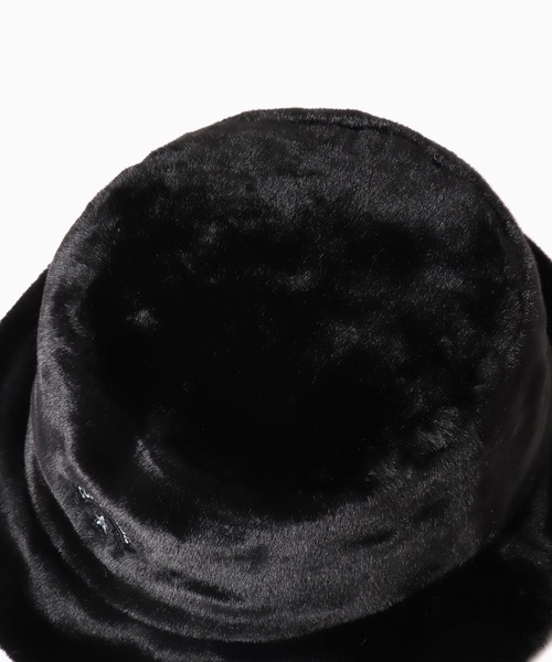 CONVERSE（コンバース）の「CONVERSE/コンバース FUR BUCKET HAT バケットハット（ハット・メンズ・ピンク/グレー/ブラック/ライトパープル/レオパード/アイボリー・57cm）」の11枚目の写真