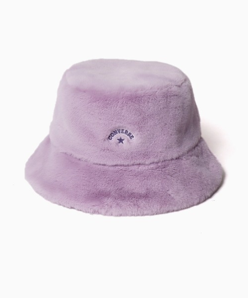 CONVERSE（コンバース）の「CONVERSE/コンバース FUR BUCKET HAT バケットハット（ハット・メンズ・ピンク/グレー/ブラック/ライトパープル/レオパード/アイボリー・57cm）」の17枚目の写真