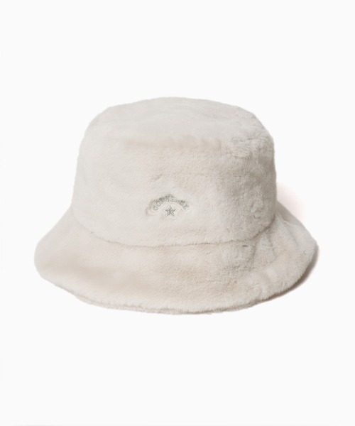 CONVERSE（コンバース）の「CONVERSE/コンバース FUR BUCKET HAT バケットハット（ハット・メンズ・ピンク/グレー/ブラック/ライトパープル/レオパード/アイボリー・57cm）」の20枚目の写真