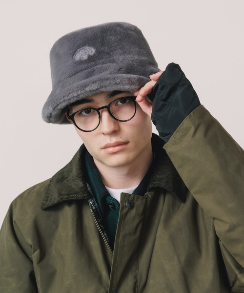 CONVERSE（コンバース）の「CONVERSE/コンバース FUR BUCKET HAT バケットハット（ハット・メンズ・ピンク/グレー/ブラック/ライトパープル/レオパード/アイボリー・57cm）」の22枚目の写真