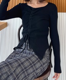 フロントギャザーニット