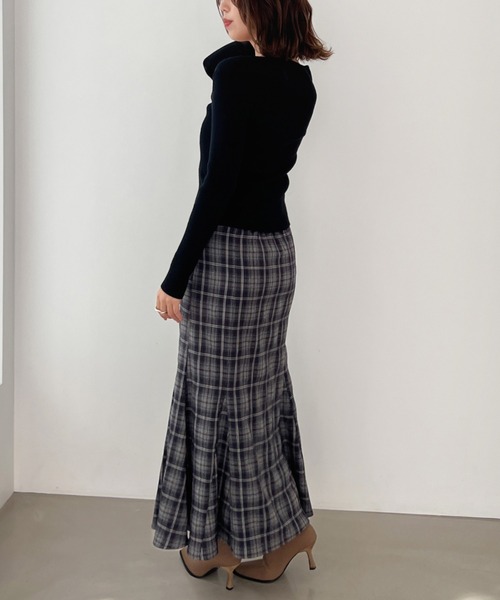 Olu.（オルドット）の「フロントギャザーニット（ニット/セーター・レディース・ブラック/ブラウン/ホワイト・FREE）」の16枚目の写真