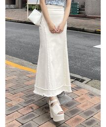 MURUA | ラインパネルデニムスカート(デニムスカート)