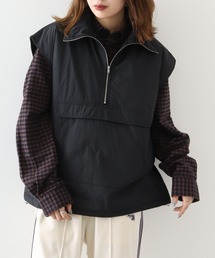 スウェット ハーフジップ」に該当するダウンベストファッション通販