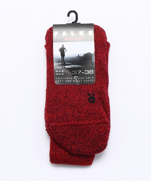 FALKE(ファルケ)の「【FALKE】16480 WALKIE / WOMEN(ソックス/靴下)」|レッド