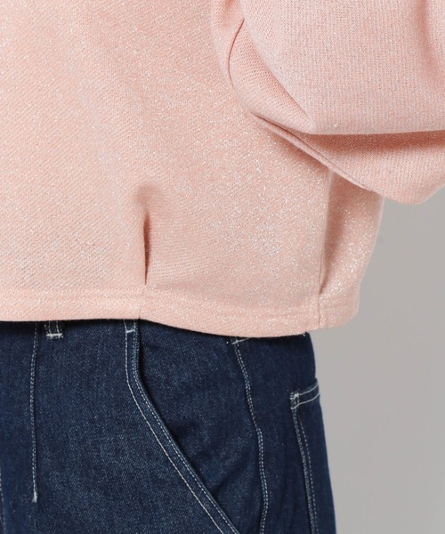 mysty woman（ミスティウーマン）の「ラメ裏毛2WAYプルオーバー　997005（Tシャツ/カットソー・レディース・ライトピンク/アイボリー/ライトグレー・FREE）」の16枚目の写真