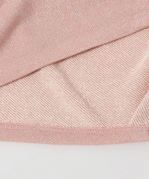 mysty woman（ミスティウーマン）の「ラメ裏毛2WAYプルオーバー　997005（Tシャツ/カットソー・レディース・ライトピンク/アイボリー/ライトグレー・FREE）」の18枚目の写真