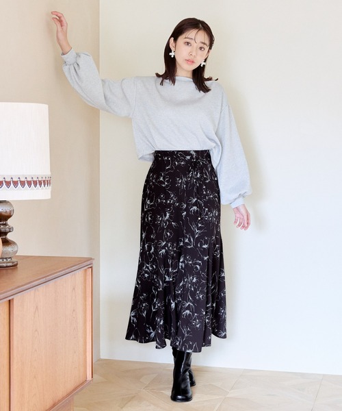 mysty woman（ミスティウーマン）の「ラメ裏毛2WAYプルオーバー　997005（Tシャツ/カットソー・レディース・ライトピンク/アイボリー/ライトグレー・FREE）」の22枚目の写真