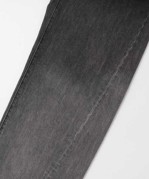 KBF（ケイビーエフ）の「オーバーサイドラインデニム（デニムパンツ・レディース・ブラック系その他/ブルー/ブルー系その他・34/36/38）」の8枚目の写真