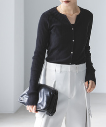 Noble | ラフヤーンフロントボタンカーデプルオーバー(カーディガン/ボレロ)