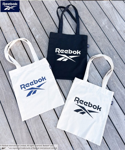 Reebok(リーボック)の「【Reebok/リーボック】別注 A4サイズ対応 ブランドロゴ キャンバストートバッグ(トートバッグ・レディース・ホワイト/ブラック/ネイビー・FREE)」の12枚目の写真