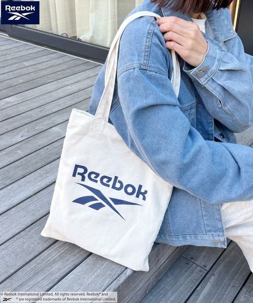 Reebok(リーボック)の「【Reebok/リーボック】別注 A4サイズ対応 ブランドロゴ キャンバストートバッグ(トートバッグ・レディース・ホワイト/ブラック/ネイビー・FREE)」の13枚目の写真