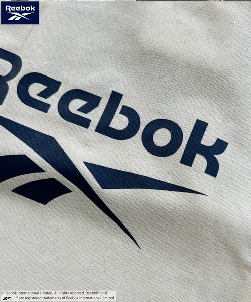 Reebok(リーボック)の「【Reebok/リーボック】別注 A4サイズ対応 ブランドロゴ キャンバストートバッグ(トートバッグ・レディース・ホワイト/ブラック/ネイビー・FREE)」の7枚目の写真