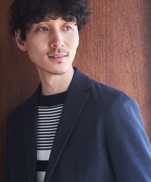 THE SHOP TK （ザ ショップ ティーケー ）の「◆【セットアップ可/色落ちしにくい】エバーデニムジャケット（テーラードジャケット・メンズ・ブルー系その他・02/03/01/04）」の13枚目の写真
