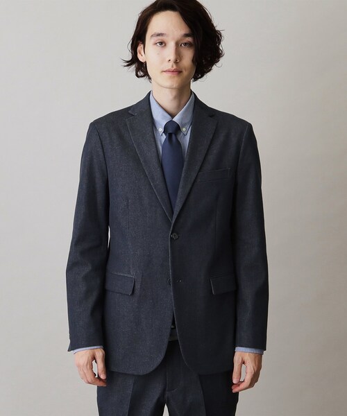 THE SHOP TK （ザ ショップ ティーケー ）の「◆【セットアップ可/色落ちしにくい】エバーデニムジャケット（テーラードジャケット・メンズ・ブルー系その他・02/03/01/04）」の14枚目の写真