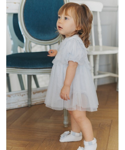 gelato pique Baby スターチュールロンパース& スタイ　新品 gelato pique（ジェラートピケ）の「【BABY】スターチュール