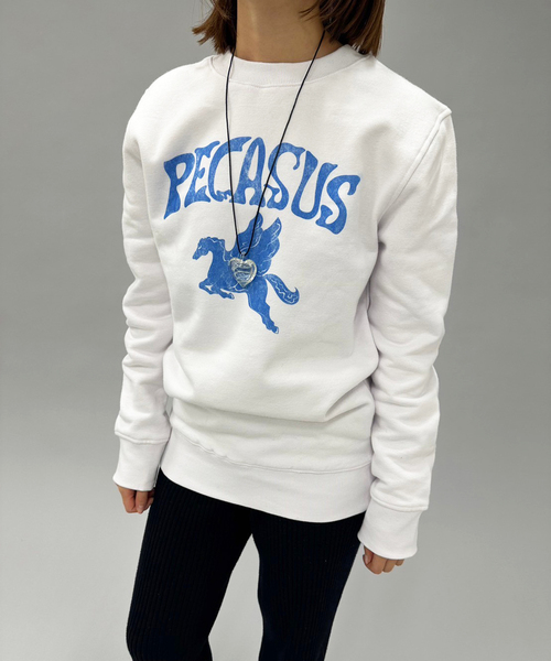 EDIT. FOR LULU(エディットフォールル)の「【WORN FREE×EDIT.FOR LULU】別注 pegasusスウェット(スウェット・レディース・ホワイト・FREE)」の2枚目の写真