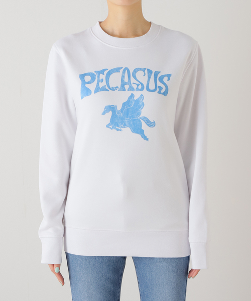 EDIT. FOR LULU(エディットフォールル)の「【WORN FREE×EDIT.FOR LULU】別注 pegasusスウェット(スウェット・レディース・ホワイト・FREE)」の3枚目の写真
