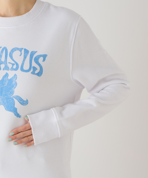 EDIT. FOR LULU(エディットフォールル)の「【WORN FREE×EDIT.FOR LULU】別注 pegasusスウェット(スウェット・レディース・ホワイト・FREE)」の9枚目の写真