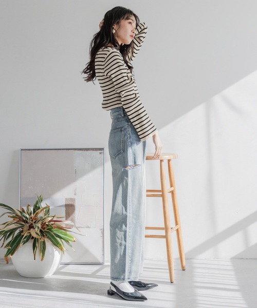 LOWRYS FARM（ローリーズファーム）の「リボンツキ２ＷＡＹミュール　100500（パンプス・レディース・ブラック/シルバー/ブラック系その他/ブラック系その他2/ピンク・MEDIUM/LARGE）」の11枚目の写真