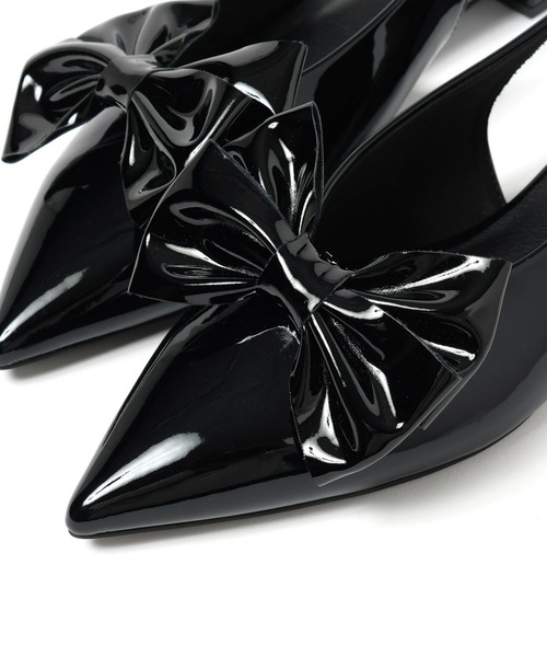 LOWRYS FARM（ローリーズファーム）の「リボンツキ２ＷＡＹミュール　100500（パンプス・レディース・ブラック/シルバー/ブラック系その他/ブラック系その他2/ピンク・MEDIUM/LARGE）」の19枚目の写真