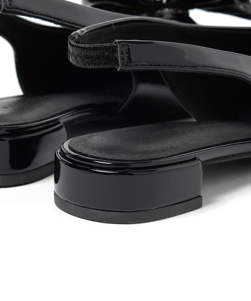 LOWRYS FARM（ローリーズファーム）の「リボンツキ２ＷＡＹミュール　100500（パンプス・レディース・ブラック/シルバー/ブラック系その他/ブラック系その他2/ピンク・MEDIUM/LARGE）」の6枚目の写真