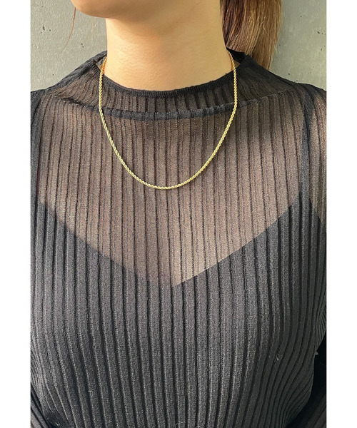 【セール】＜SYMPATHY OF SOUL (シンパシー オブ ソウル)＞TWIST CHAIN ネックレス（その他ヘアアクセサリー）｜Sympathy of Soul（シンパシーオブソウル）
