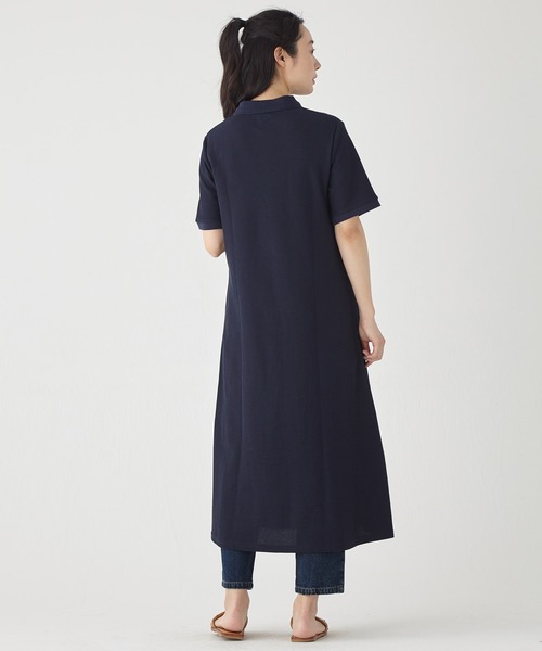 KRIFF MAYER Lady's Collection(クリフメイヤーレディースコレクション)の「【接触冷感】冷感リンクスカノコポロワンピ(ワンピース・レディース・ネイビー/レッド/カラフル/ホワイト系その他/ベージュ系その他2/ブラック/オフホワイト/ネイビー系/ピンク/グリーン・MEDIUM/LARGE)」の13枚目の写真