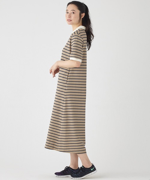 KRIFF MAYER Lady's Collection(クリフメイヤーレディースコレクション)の「【接触冷感】冷感リンクスカノコポロワンピ(ワンピース・レディース・ネイビー/レッド/カラフル/ホワイト系その他/ベージュ系その他2/ブラック/オフホワイト/ネイビー系/ピンク/グリーン・MEDIUM/LARGE)」の14枚目の写真