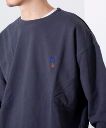 GLOSTER | 【GLOSTER/グロスター】ワンポイントロゴ G刺繍 クルーネックスウェット トレーナー(スウェット)