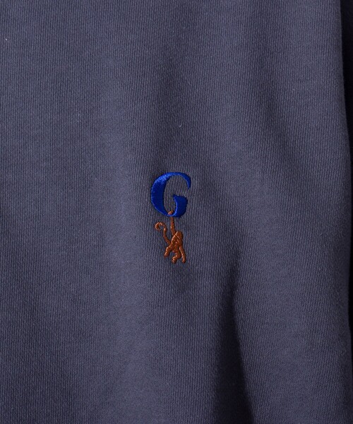 GLOSTER（グロスター）の「【GLOSTER/グロスター】ワンポイントロゴ G刺繍 クルーネックスウェット トレーナー（スウェット・メンズ・キナリ/サックスブルー/チャコールグレー/グレー・S/M/L）」の13枚目の写真