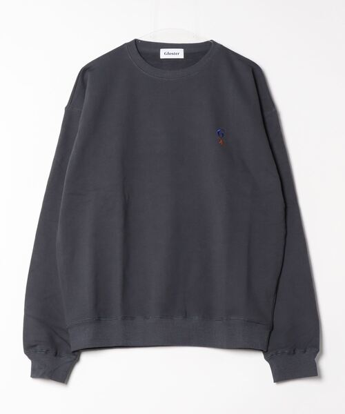 GLOSTER（グロスター）の「【GLOSTER/グロスター】ワンポイントロゴ G刺繍 クルーネックスウェット トレーナー（スウェット・メンズ・キナリ/サックスブルー/チャコールグレー/グレー・S/M/L）」の6枚目の写真