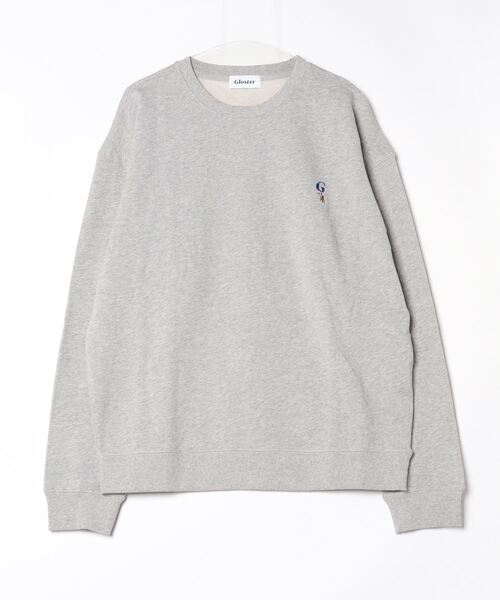 セール】【GLOSTER/グロスター】ワンポイントロゴ G刺繍 クルーネック