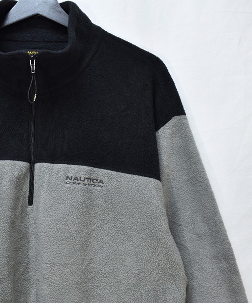 NAUTICA(ノーティカ)の「【ヴィンテージ古着】NAUTICA / ノーティカ COMPETITION リフレクター付き 1/3ジップ フリース プルオーバー USA製(その他トップス・メンズ・グレー・LARGE)」の3枚目の写真