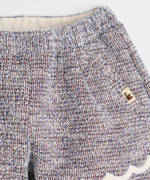 moimoln（モイモルン）の「メリエルウェーブツイードショートパンツ（その他パンツ・キッズ・ワイン・110cm/120cm/130cm/100cm）」の2枚目の写真